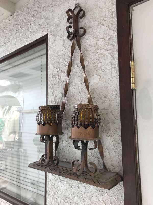 Photo 1 of  VINTAGE HANGING CANDLE HOLDERS