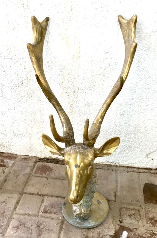 Photo 3 of BRASS CAST OF ELK HEAD 28”