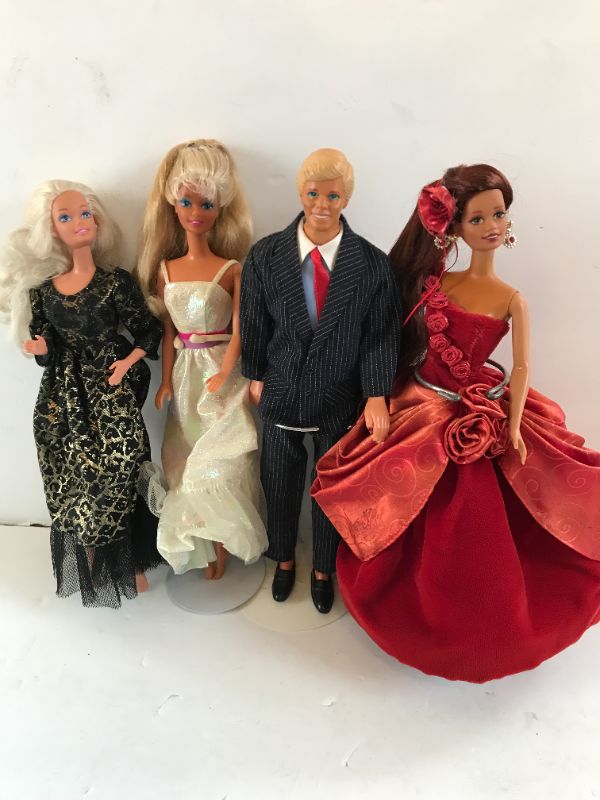 Photo 3 of 1989 MATTEL INC. MALE BARBIE DOLL / 1987 MATTEL INC BARBIE IN RED DRESS AND MORE