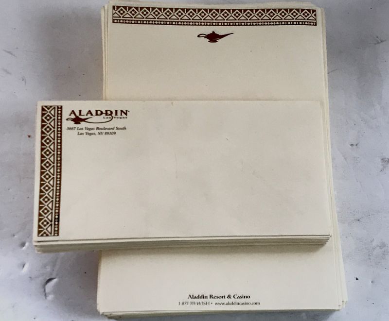 Photo 1 of VINTAGE ALADDIN HOTEL AND CASINO LAS VEGAS, NV STATIONARY