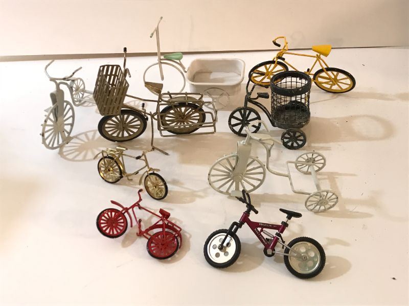 Photo 1 of VINTAGE MINITURE METAL BICYCLES