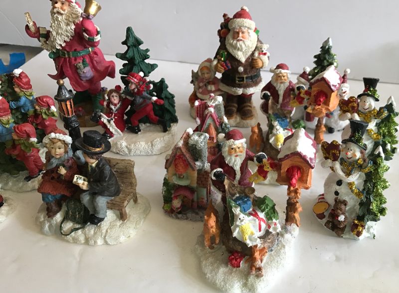 Photo 1 of CHRISTMAS VILLAGE FIGURINES