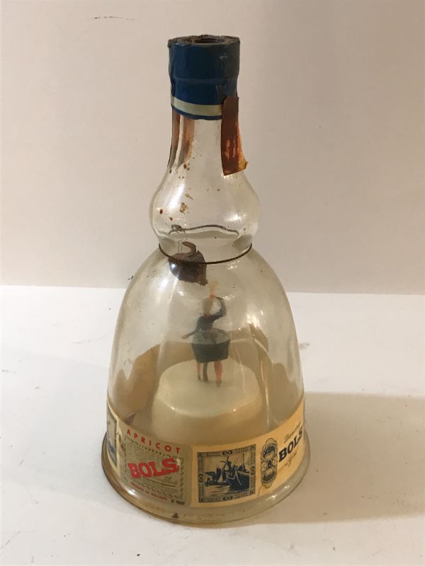 Photo 1 of VINTAGE BOLS DANCING GIRL EMPTY LIQUOR BOTTLE