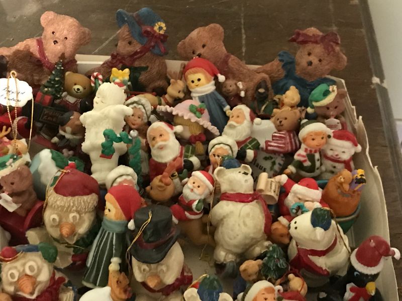 Photo 3 of ASSORTMENT OF SANTAS AND CHRISTMAS FIGURINES SOME VINTAGE