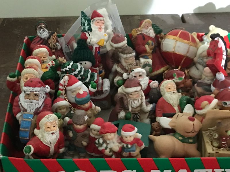 Photo 3 of ASSORTMENT OF SANTA AND CHRISTMAS FIGURINES SOME VINTAGE 