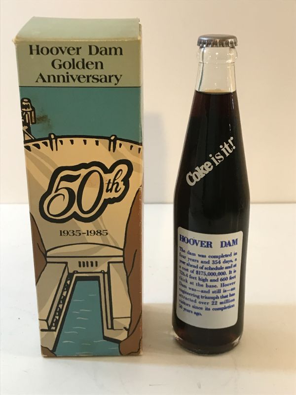 Photo 2 of LIMITED EDITION COCA-COLA HOOVER DAM GOLDEN ANNIVERSARY BOTTLE IN BOX