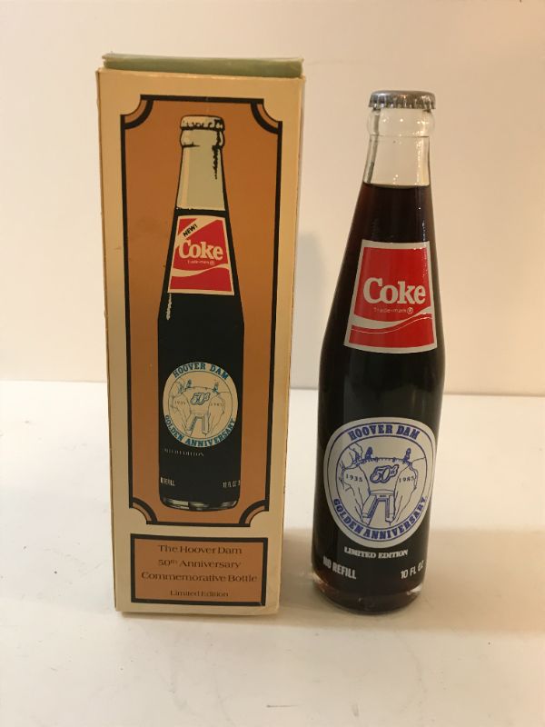 Photo 3 of LIMITED EDITION COCA-COLA HOOVER DAM GOLDEN ANNIVERSARY BOTTLE IN BOX