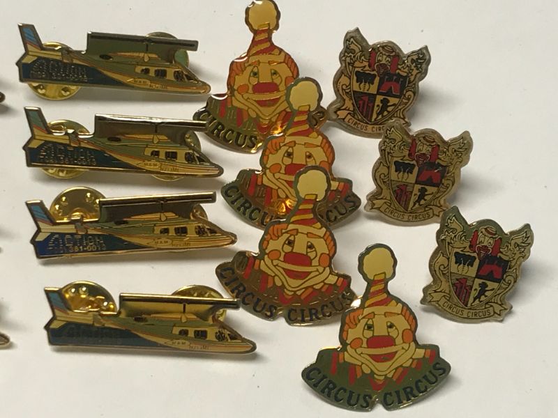 Photo 2 of VINTAGE CIRCUS CIRCUS LAPEL PINS