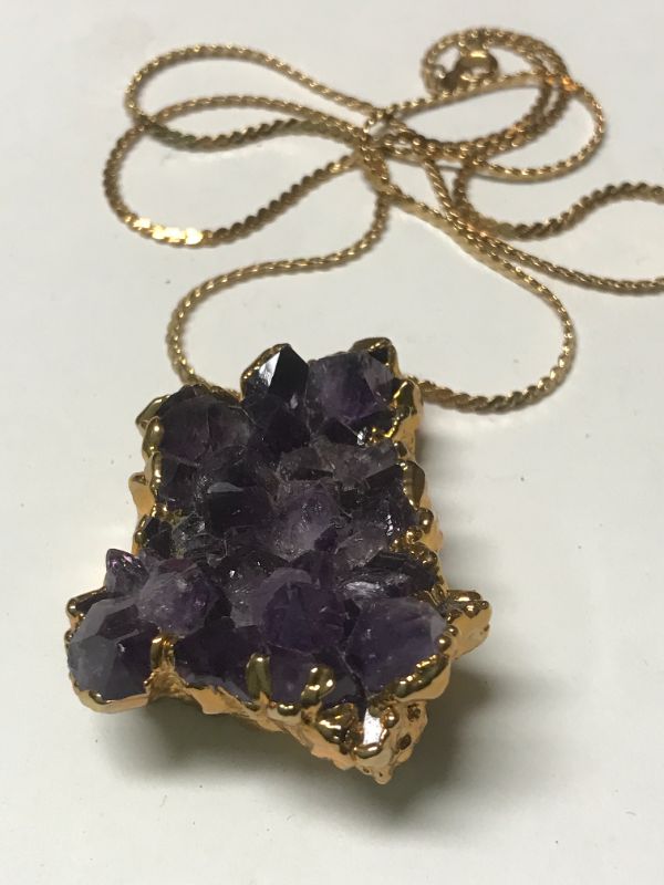 Photo 1 of AMETHYST RAW CRYSTAL NECKLACE