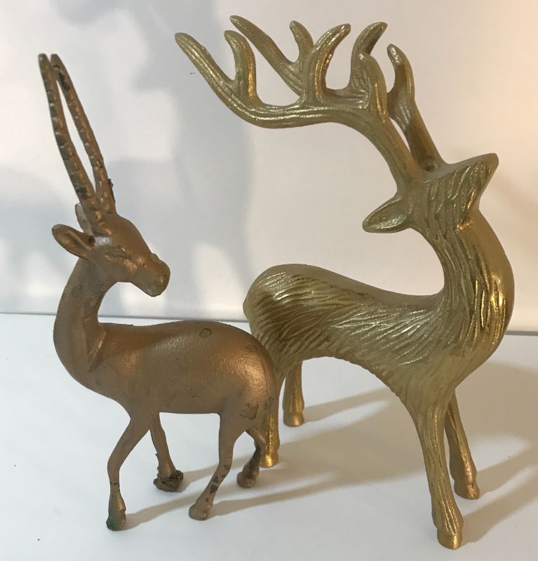 Photo 3 of BRASS COLLECTION OF DEER