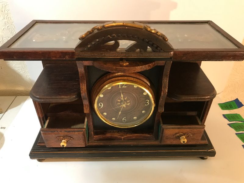 Photo 1 of CUSTOM CLOCK ORNATE JEWELRY BOX 17.5”x 7”x 12”