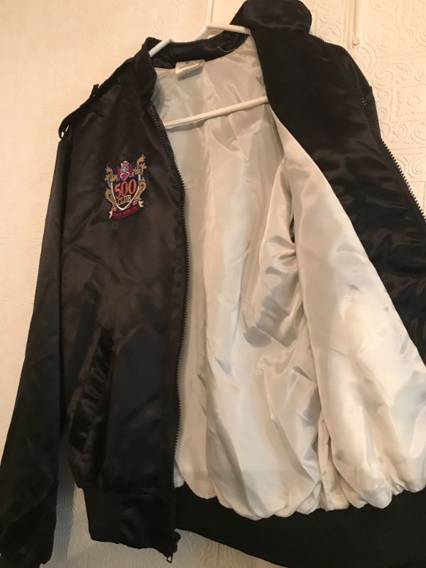 Photo 5 of VINTAGE CIRCUS CIRCUS 500 CLUB LINED SATIAN JACKET/ BOMBER JACKET LAS VEGAS CASINO MEMORABILIA SIZE M * EMBROIDERY NAME ON JACKET “Willie” MINT CONDITION