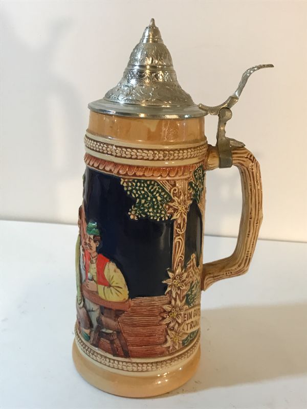 Photo 1 of VINTAGE GERMAN BEER STEIN GERZ W. GERMANY