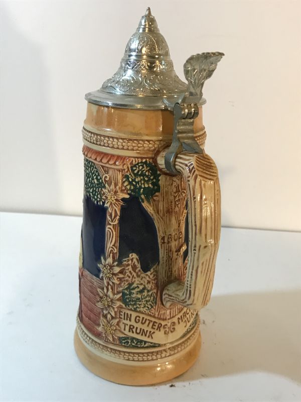 Photo 4 of VINTAGE GERMAN BEER STEIN GERZ W. GERMANY