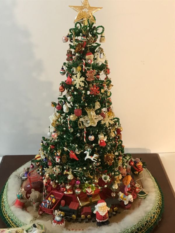 Photo 4 of SUGAR PINE CHRISTMAS TREE 12”H HANDCRAFTED BY ROBERTA DARREN 