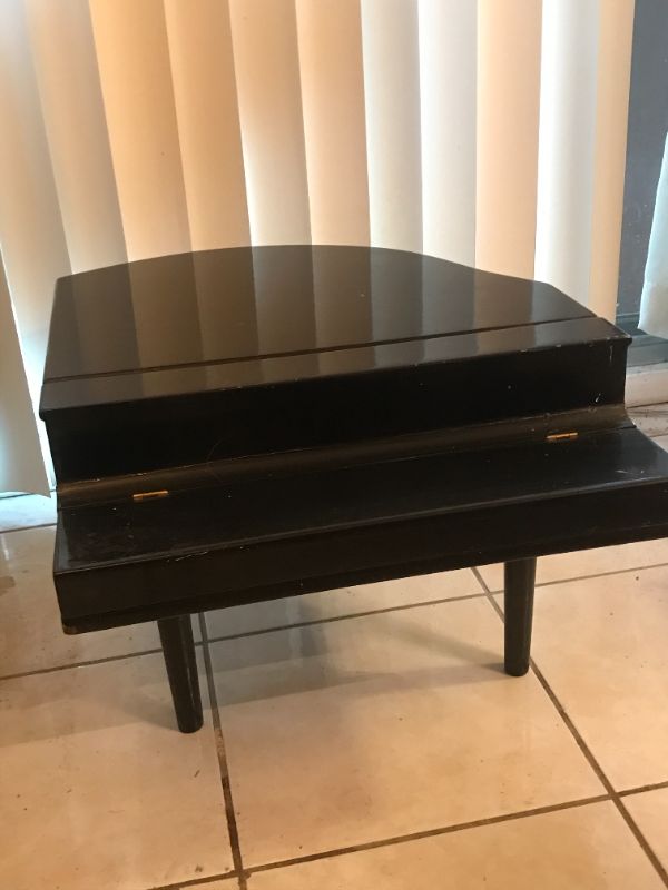 Photo 4 of MINIATURE BLACK BABY GRAND PIANO 22”x 19”x 14.5”H