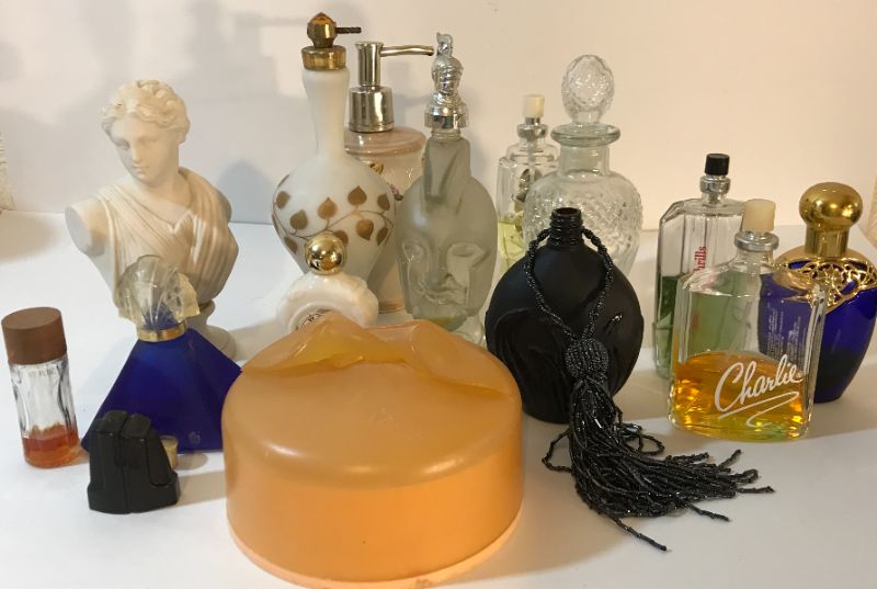 Photo 1 of VINTAGE AVON PERFUME BOTTLES & VANITY ITEMS