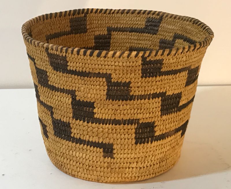 Photo 1 of ANTIQUE NATIVE AMERICAN RITUAL BASKET