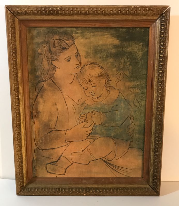 Photo 1 of PABLO PICASSO VINTAGE FRAMED PRINT 16” X 13”