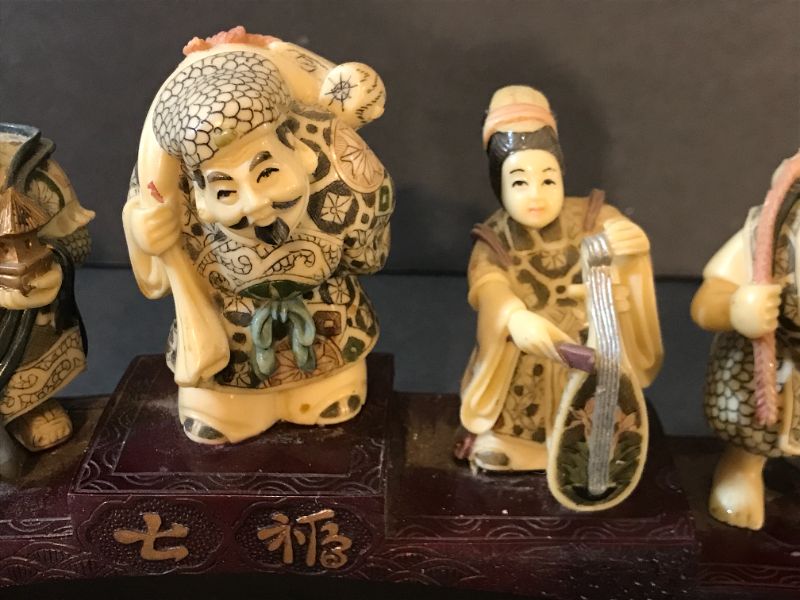 Photo 4 of VINTAGE ASIAN "SEVEN LUCKY GODS"