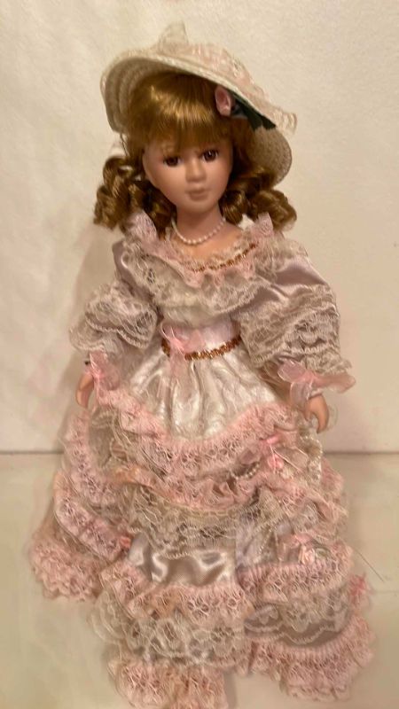 Photo 2 of VICTORIAN DRESSED PORCELAIN DOLLS