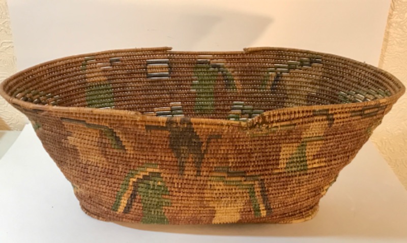 Photo 1 of NATIVE AMERICAN PRE- COLUMBIAN WOVEN BASKET