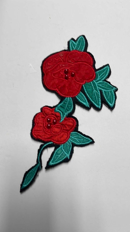 Photo 5 of VINTAGE SEQUINS PATCHES  - PARROT & FLOWERS