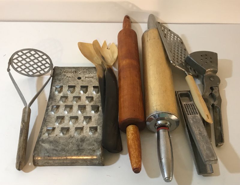 Photo 3 of VINTAGE / ANTIQUE KITCHEN UTENSILS AND TOOLS