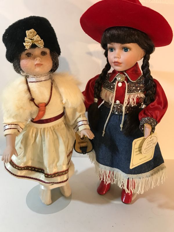 Photo 1 of HEIRLOOM PORCELAIN DOLL COLLECTION 16” WITH COA