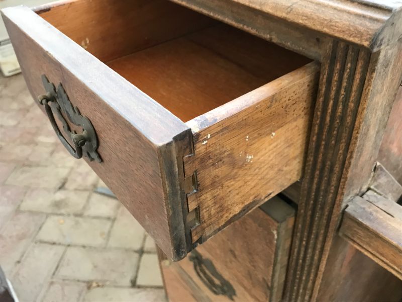 Photo 3 of ANTIQUE WOODEN SEWING TABLE
44” X 22” X 29” 