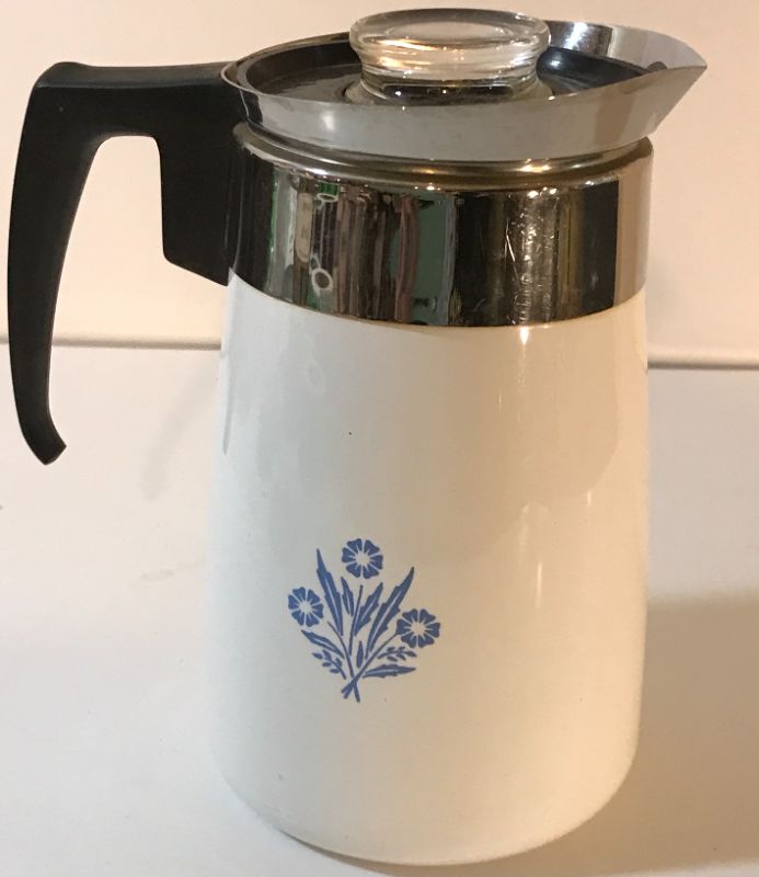 Photo 1 of VINTAGE CORNING WARE 
6 CUP PERCOLATOR