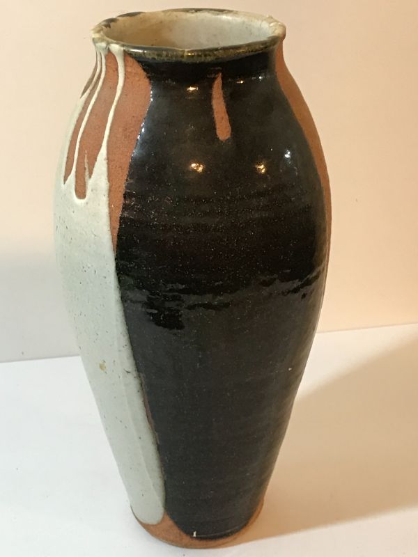 Photo 2 of MID CENTURY MODERN GLAZED POTTERY VASE