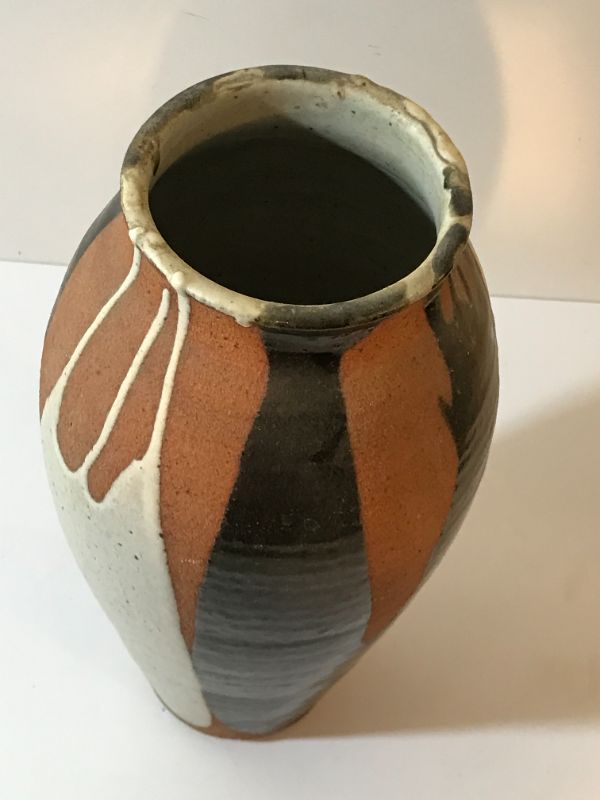 Photo 5 of MID CENTURY MODERN GLAZED POTTERY VASE