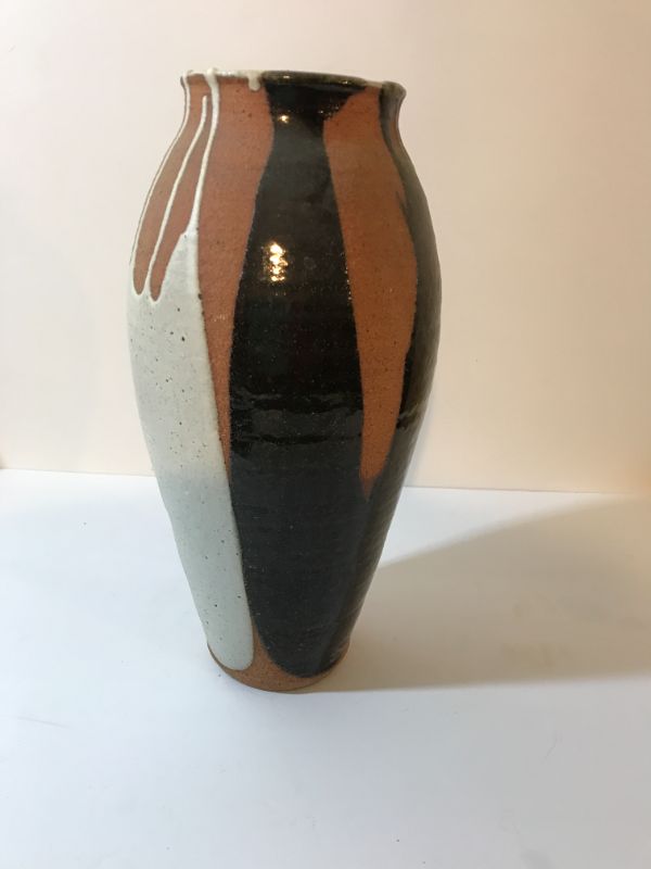 Photo 3 of MID CENTURY MODERN GLAZED POTTERY VASE