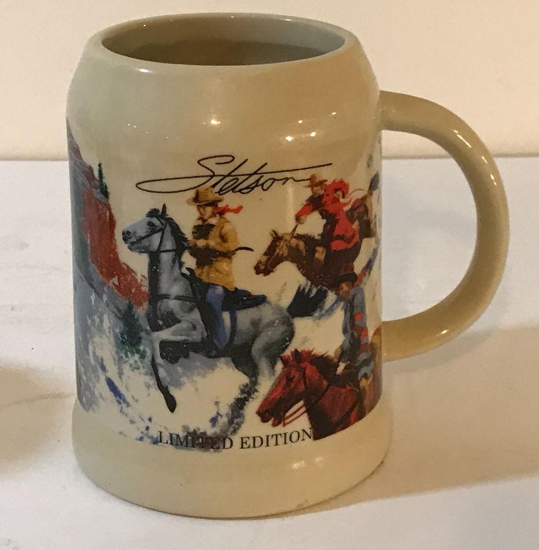 Photo 3 of VINTAGE LIMITED EDITION STETSON POTTERY BEER MUG