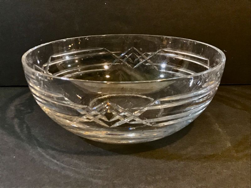 Photo 1 of ART DECO HEAVY CUT LEAD CRYSTAL - 10” ACROSS