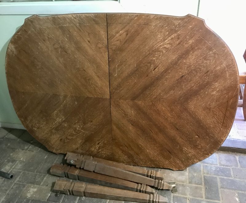 Photo 1 of VINTAGE TABLE NEEDS TLC
64” X 42” X 32” 