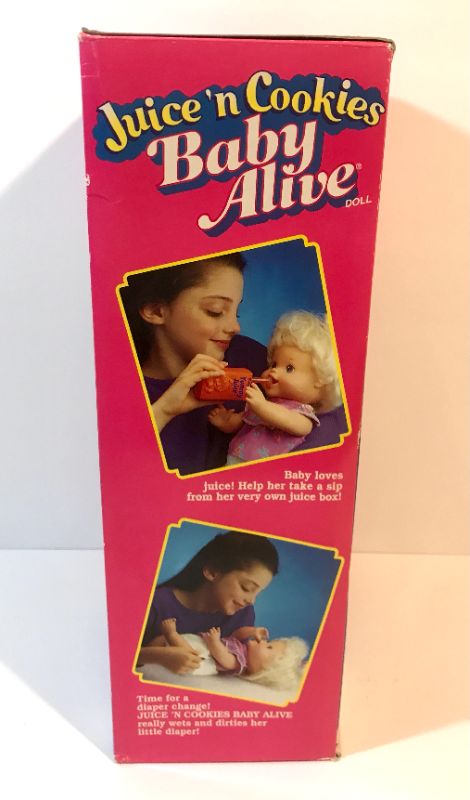 Photo 3 of JUICE & COOKIES BABY ALIVE, 15” DOLL & ACCESSORIES-NOS