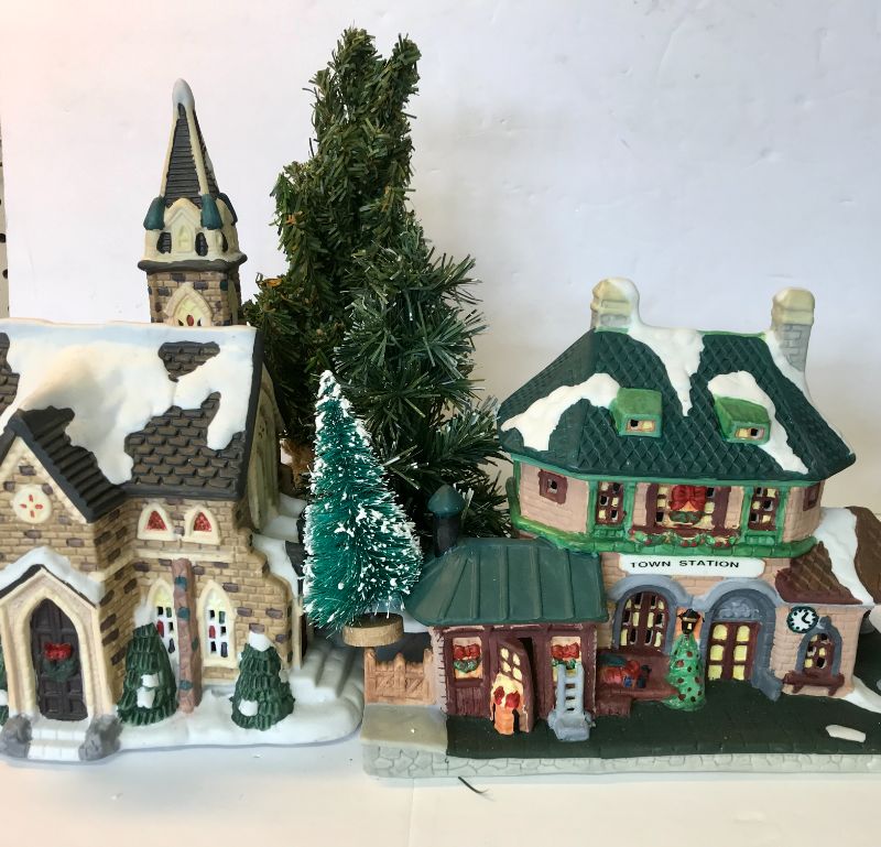 Photo 2 of CHRISTMAS VILLAGE PIECES
