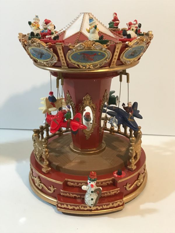 Photo 3 of CHRISTMAS CAROUSEL WITH FLYING AIRPLANES - TESTED WORKING H-10”