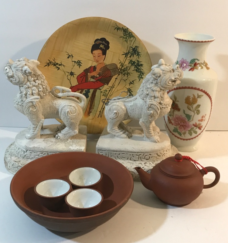 Photo 1 of VINTAGE JAPANESE TEAPOT, VASE & MORE