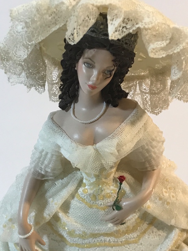 Photo 2 of VINTAGE VICTORIAN DOLL FIGURINE ANASTASIA BY CORRE
H- 11”