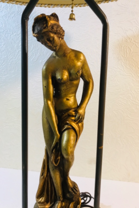 Photo 3 of ART NOUVEAU FIGURAL TABLE LAMP H-33” 