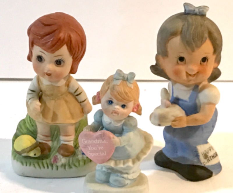 Photo 4 of VINTAGE CERAMIC FIGURINE ASSORTMENT 
TALLEST IS H-6”