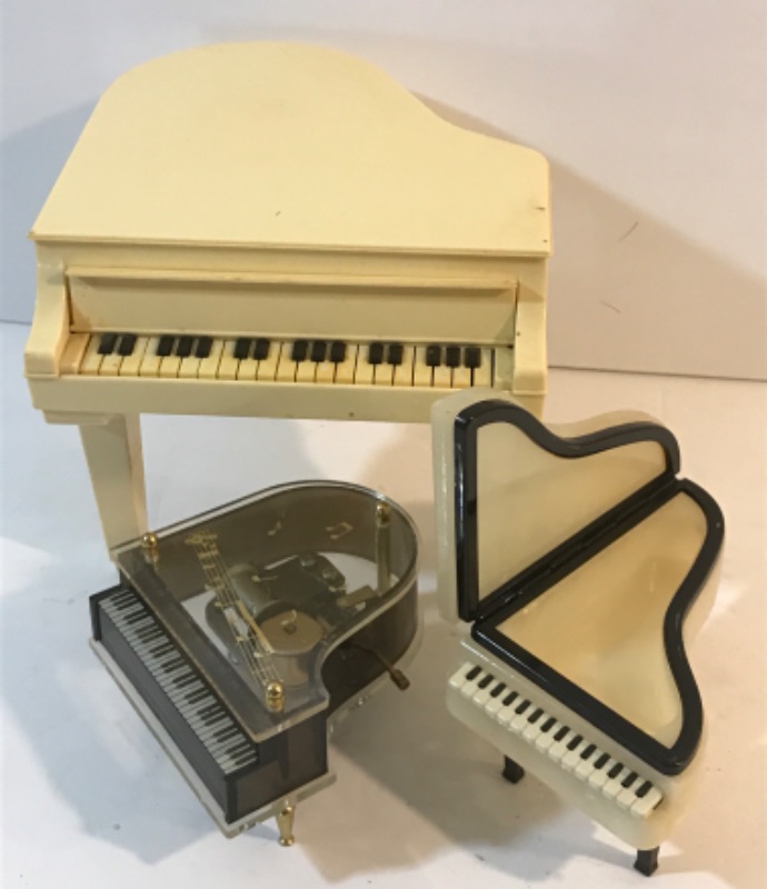 Photo 1 of VINTAGE SMALL & LARGE PIANOS TRINKET BOX ; MUSIC BOX 
