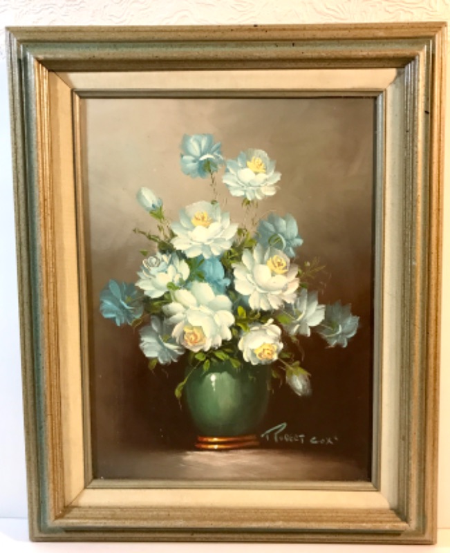 Photo 1 of ARTIST SIGNED BEAUTIFULLY FRAMED OIL PAINTING 
BY ROBERT COX
21” X 17”