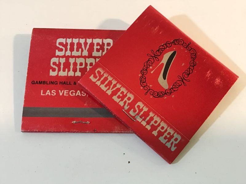 Photo 2 of VINTAGE LAS VEGAS SILVER SLIPPER CASINO MATCHBOOKS IN PRISTINE CONDITION (RARE!).