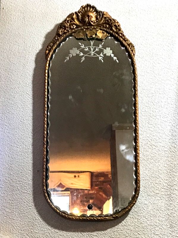 Photo 1 of ANTIQUE MIRROR 11”x25”
