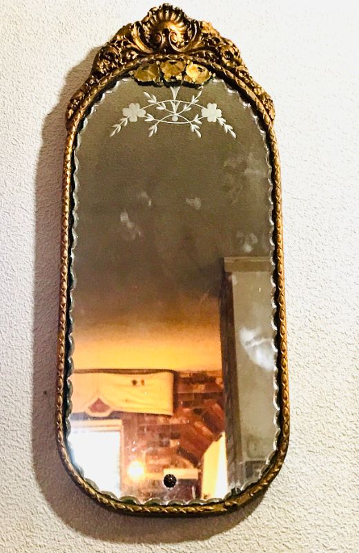 Photo 1 of ANTIQUE MIRROR 11”x25”
