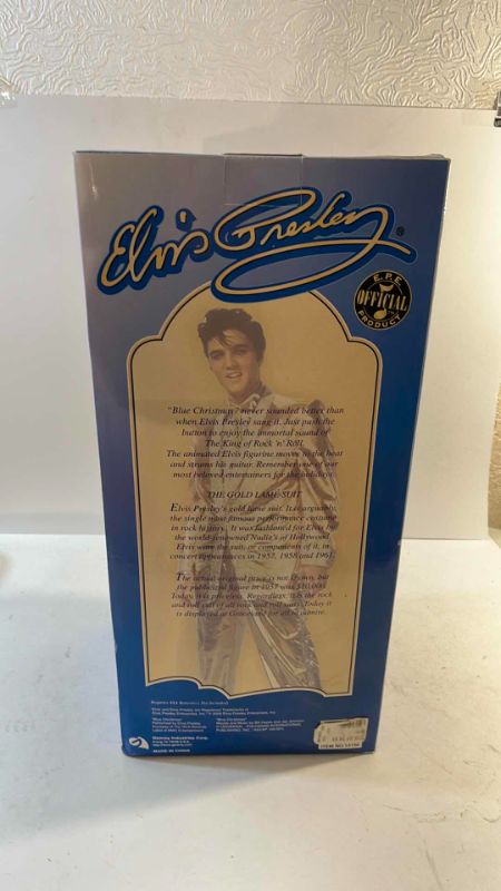 Photo 1 of ELVIS PRESLEY 18' LIMITED EDITION ANIMATED - PLAYS “BLUE CHRISTMAS “
